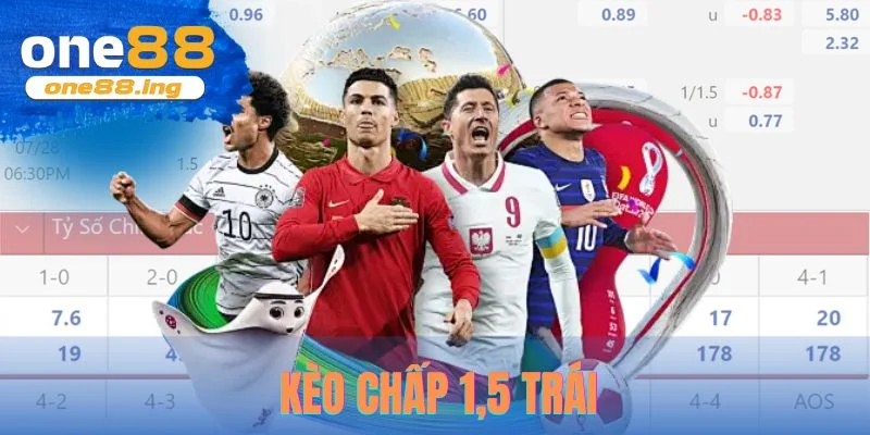 Kèo chấp 1,5 trái one88